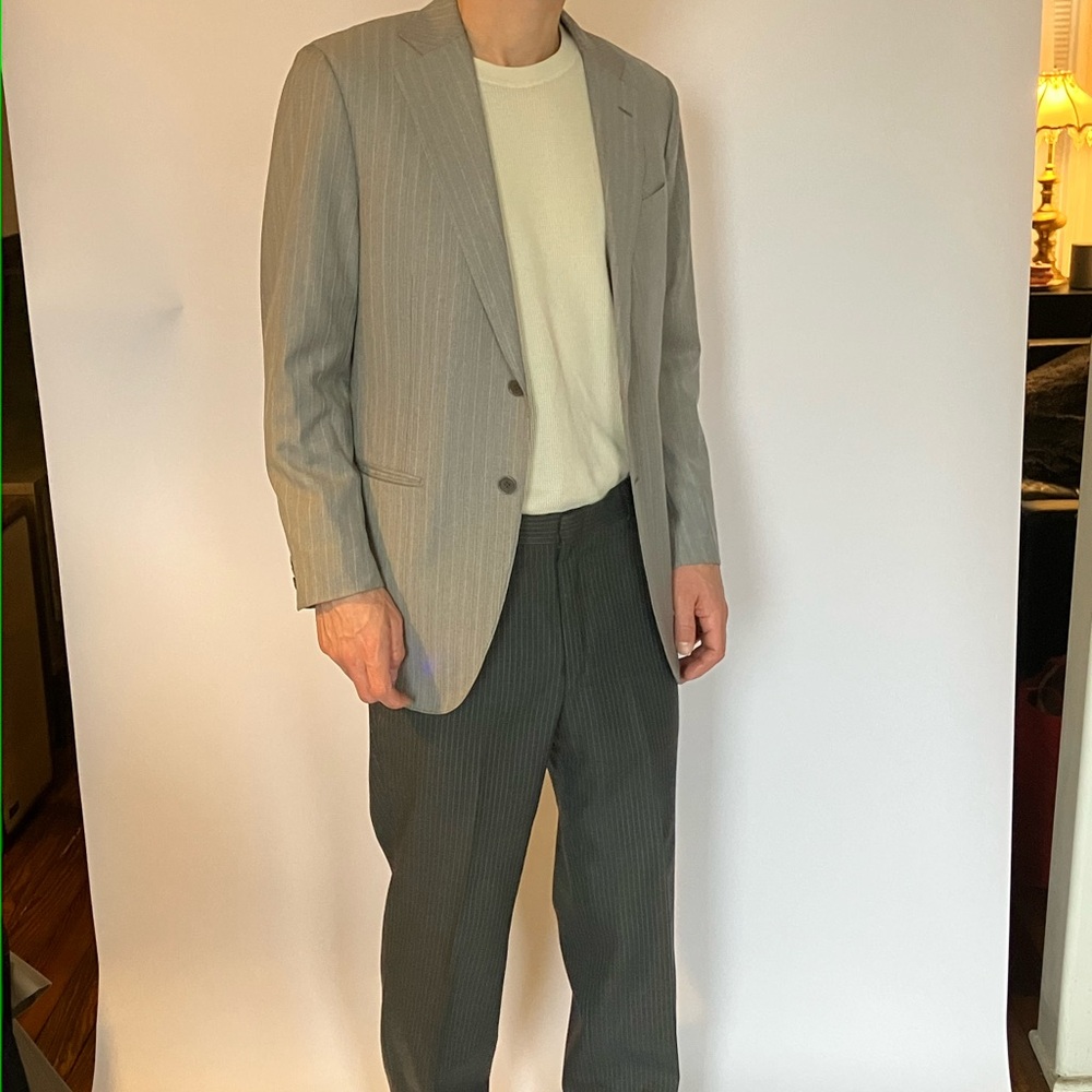 Boyd’s Philadelphia Pinstripe Jacket Fine Wool Super 140 made in Italy 1990’s